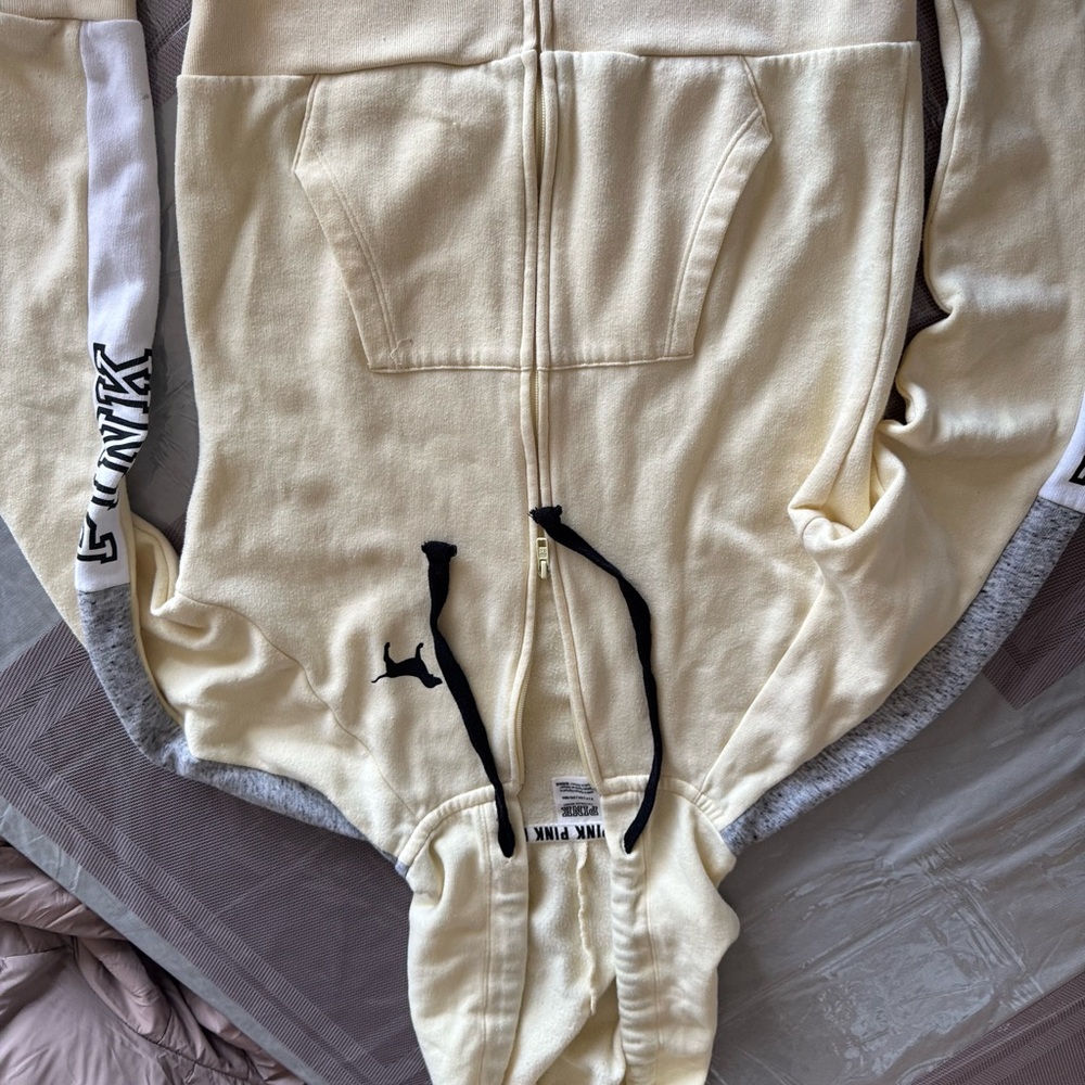 Pink Cream and Gray hoodie